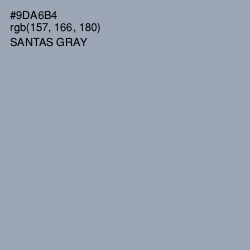 #9DA6B4 - Santas Gray Color Image